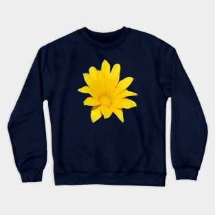 Bright Yellow Gazania Flower Vector Cut Out Crewneck Sweatshirt